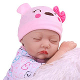Reborn Baby Dolls Girl, 22 Inch Realistic Newborn Baby Doll, Lifelike Sleeping Reborn Baby, Weighted Silicone Reborn Doll for Kids