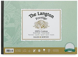 Daler-Rowney The Langton Prestige Cold Press ("Not") Watercolour Pad 12x9" (12 Sheets)