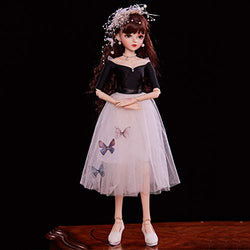 1/3 BJD Dolls 60Cm 23.62 Inch SD Dolls Ball Jonted Doll DIY Toy with Full Set Clothes Shoes Wig Makeup Deluxe Collector Doll BJD Fully Poseable Fashion Doll for Girls
