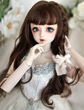 Clicked BJD Doll Long Curly Hair Band Hair Accessories for 1/3 Dolls DIY Supplies Doll Making DIY Accessory,A