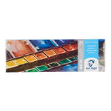 Van Gogh Watercolor Paint Set, Metal Tin, 24-Half Pan