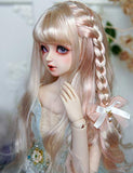 Clicked BJD Doll Long Curly Hair Band Hair Accessories for 1/3 Dolls DIY Supplies Doll Making DIY Accessory,D