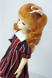 JD187 6-7inch 16-18CM Long Curly Princess Mohair BJD Wigs 1/6 YOSD Doll Accessories (Ginger)