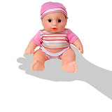 Liberty Imports Cute Lil Baby Doll Collection - Pack of 6 Assorted Mini Infant All Vinyl Dolls - Girls Toys Bulk Gift Bundle Party Favors Supplies (8 Inches Tall)