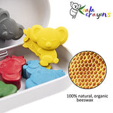 Beeswax Crayons - Mess Free Coloring For Toddlers - Crayons For Toddlers Ages 2-4 - 6 Vibrant Koalas - Gifts For Kids- Washable Crayons - Chunky Crayons For Little Hands