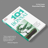 Premium Bonsai Tool Kit + Bonsai 101 Book - Includes: Wooden Rake, Long & Wide Spades, Scissors, Tweezers, Bamboo Brush, and Pruning Shears (Trimmer/Clipper) in Fabric Storage Holder | Bonsai Tools Ac