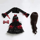HGFDSA Rotation Joint Dolls 40.5Cm BJD Dolls with Handmade Dress DIY Makeup Doll Change Eyes Hair Girls Gift,B
