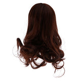MonkeyJack Coffee Long Wave Curly Hair Wig Hairpiece for 1/6 BJD Super Dollfie SD DD