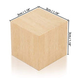 Kurtzy Small Wooden Cubes (60 Pack) 1.18 x 1.18 x 1.18 inch Wood Cubes - Natural Unfinished Pine Wood Blocks - Educational Craft Cubes for DIY, Stamps, Art & Crafts, Puzzles, Numbers