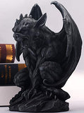 JORAE Winged Gargoyle Statue Outdoor Decor Sitting Guardian Sculpture Halloween Figurines, 9 Inch, Polyresin