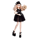 Proudoll 1/3 BJD Doll 60cm 24in SD Ball Jointed Dolls Fashion Girl Caroline Wig Hat Dress High Heel Handbag Free to Change DIY Girl Gift