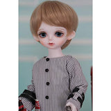 MEESock Exquisite Boy BJD Doll 1/6 SD Dolls 10.2 Inch Ball Jointed Doll DIY Toys, with Striped Clothes Pants Shoes Wig Makeup, Best Gift for Birthday
