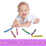 XIANGZI Crayons for Kids Ages 4-8,Jumbo Crayons for Toddlers-24 Colors,Easy to Hold Big Crayons for Kids,Non Toxic Safety Crayons for Toddlers.
