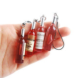 NWFashion Miniature 30PCS Wine Bottle For Mobile Phone Bag Pendant Charms