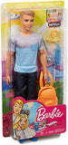 Barbie Travel Ken Doll, Dark Blonde, with 5 Accessories Including A Camera and Backpack, for 3 to 7 Year Olds