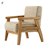 helegeSONG 1/12 Scale Miniature Dollhouse Wooden Armchair, Miniature Cloth Sofa Armchair Miniature Dollhouse Furniture F