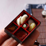 BARMI 1 Set Dollhouse Fast Food Delicate DIY Tiny 1:12 Dollhouse Miniature Food Set for Park,Perfect DIY Dollhouse Toy Gift Set B