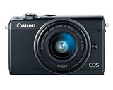 Canon EOS M100 Mirrorless Camera w/15-45mm Lens - Wi-Fi, Bluetooth, and NFC Enabled (Black) (Renewed)