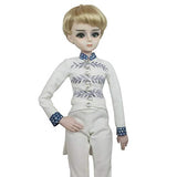EVA BJD Prince Charming 1/3 BJD Doll 24inch Male Boy SD Doll Ball Jointed Dolls + Makeup + Clothes + Pants + Shoes + Wigs + Doll Accessories