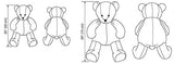 KWIK-SEW PATTERNS K3246OSZ Teddy Bears Sewing Pattern, Size Large and Small