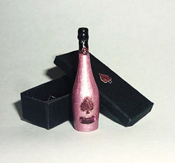 Pink champagne. Dollhouse miniature 1:12
