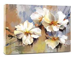 Flower wall Art for Living Room murals Painted Flower are Wrapped in Abstract Oil Painting Artwork on The Canvas Gallery, Used for Home Bedroom Decor 16"x24"