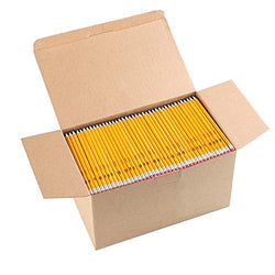 Wood-Cased #2 HB Pencils, Yellow, Pre-sharpened, Class Pack, 1000 pencils