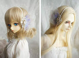 DishyKooker New White Gold/Silver Black Elf Style Wings Headwear 1/3 BJD SD DD Doll Accessories Silver Black