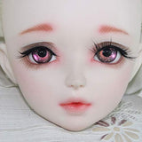 HMANE BJD Dolls Eyes, 14mm Starry Sky Gradient Fantasy Eyeballs for 1/6 BJD Dolls - Multicolor Red