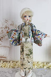 CHEL bjd OB27 SD Doll Clothes, 3 Minute Doll, 1/3 Minute, 1/4, 1/6, Female Doll, Spherical Joint Doll Costume, Alice, Made, Miko, Japanese Clothing, Kimono Set, (1/3, C)