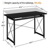 Yaheetech 47"x 24" Drafting Table Drawing/Crafting Table/Desk Art Desk for Artists Tilting Tabletop Basic Drawing Painting Writing Station Studying Desk with Adjustable Tabletop & Pencil Ledge Black