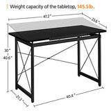 Topeakmart Angle Adjustable Drafting Table Writing Desk for Artists Tilting Tabletop Basic Drawing Desk with Adjustable Tabletop & Pencil Ledge Black
