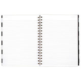 Cambridge Business Notebook, Hardcover, 80 Sheets, 9-1/2 x 7", Fashion, Black/White Stripe (59012)