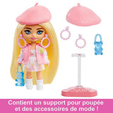 Barbie Doll, Barbie Extra Mini Minis, Blonde Doll With Beret And Varsity Jacket, Gummy Bear Purse, Kids Toys, Clothes And Accessories