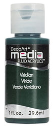 Deco Art Media Fluid Acrylic Paint, 1-Ounce, Viridian