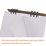 2 Pack A4 Spiral Bound Sketch Pad-11.4”x8.26”, 60 Sheets(120 Pages) for Each Drawing Stech Pad Blank Sketch Notebook for Kids , Students, Artist Pro, Amateurs by ZMYBCPACK