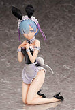 FREEing Re:Zero - Starting Life in Another World: Rem (Bunny Version) 1:4 Scale PVC Figure, Multicolor