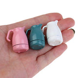 BARMI 1/8 1/12 Dollhouse Miniature Simulation Colorful Kettle Dolls House Accessories,Perfect DIY Dollhouse Toy Gift Set Green