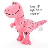 Zooawa Pink Dinosaur Stuffed Animal Toys, Cute Soft Plush T-Rex Tyrannosaurus Dinosaur Stuffed Animal Figure Bed Time Toys for Girl Boy Kids Birthday Party, Pink