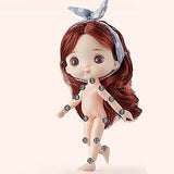 Mini 6.3 Inch Doll 13 Movable Joints 1/8 Multi-Color Eyeball Doll and Clothes Can Dress Up Girls Toys Birthday Gifts