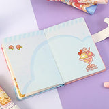 Kawaii Journal Notebook, Cute Journal Notebook Sweet Tasty Series, Diary Journal for Girls and Women A5 Size Orange Color