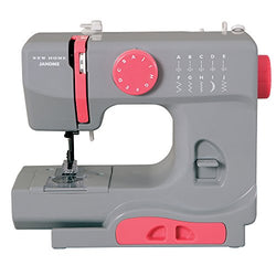 Janome Graceful Gray Basic, Easy-to-Use, 10-Stitch Portable, Compact Sewing Machine with Free Arm