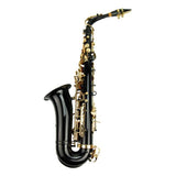 Merano E Flat Black Alto Saxophone with Zippered Hard Case + Mouth Piece,Screw Driver, nipper. A pair of gloves, Soft Cleaning Cloth