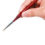 MEEDEN Professional Sable Hair Detail Paint Brush Set - 7 Miniature Art Brushes for Fine