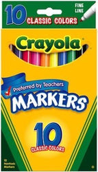 Crayola Marker Classic Color fine line, 10-count (3-Pack)