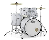 Pearl Roadshow Drum Set 5-Piece Complete Kit with Cymbals and Stands Pure White (RS525SC/C33)