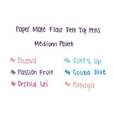 Paper Mate 1927997 Flair Porous-Point Felt Tip Pen, Medium Tip, Limited Edition Tropical Vacation