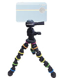 Polaroid Snap and Wrap Flexi Color Tripod with 360° Rotating Ball Head - Flexible Vertebrae-Like