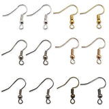 TOAOB 700pcs 18MM Surgical Steel Hypo-allergenic French With Ball And Coil Earrings Hook Earwires