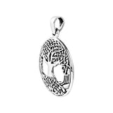 AeraVida Amazing Rare Celtic Tree of Life .925 Sterling Silver Pendant